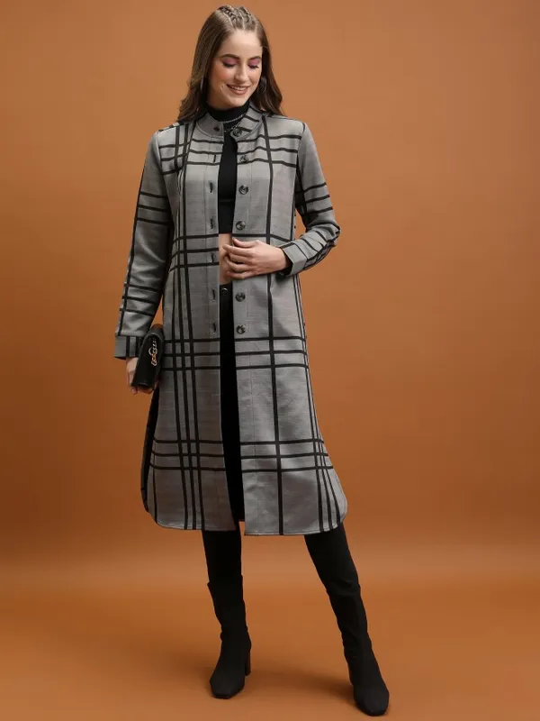 Women Checked Jacket