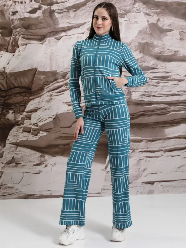 Women Coat With Trouser Co-Ords