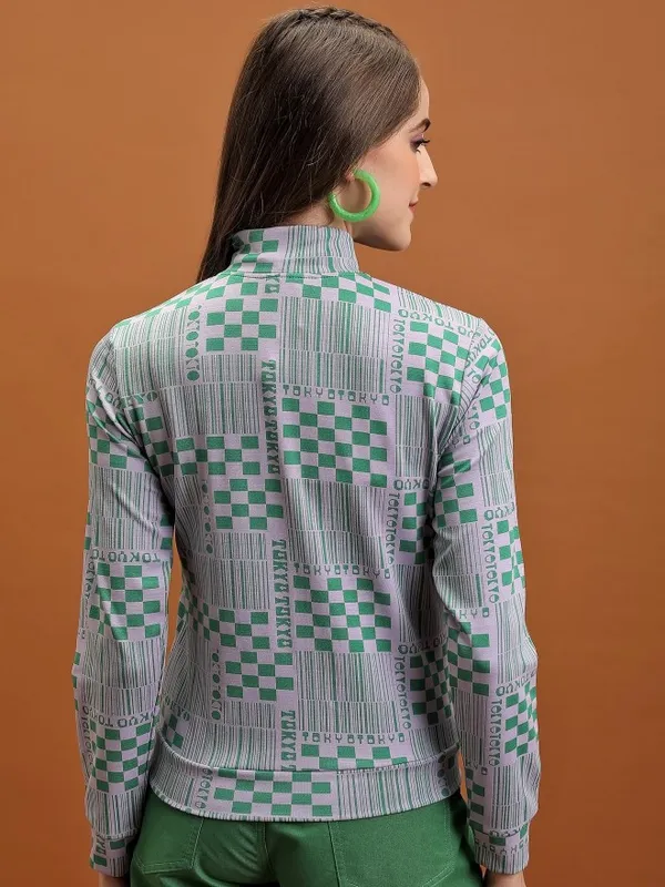 Women Self Design Jacket