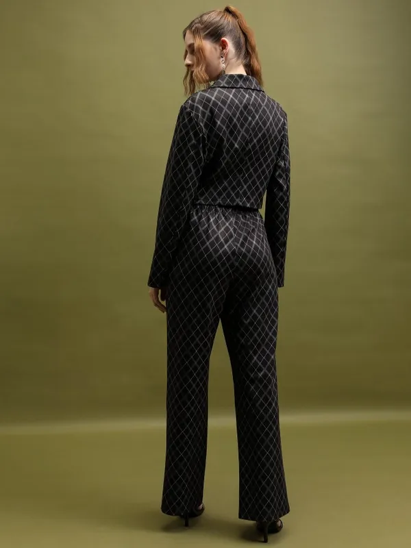 Tokyo Talkies Women Black Top With Trouser