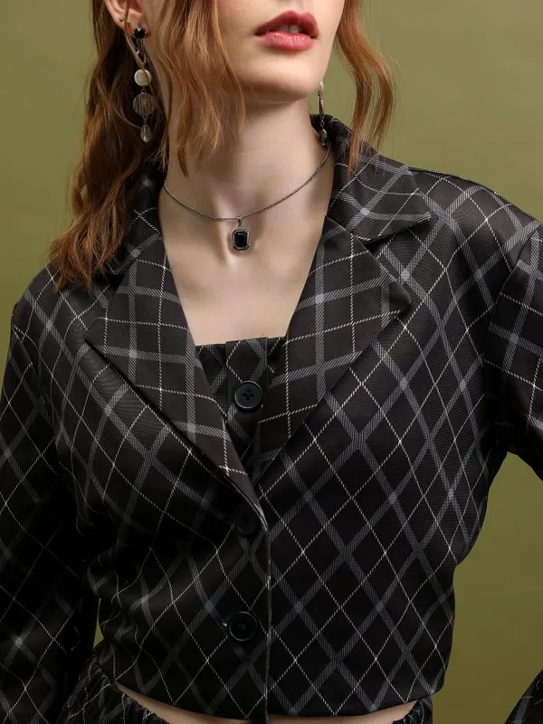 Tokyo Talkies Women Black Top With Trouser