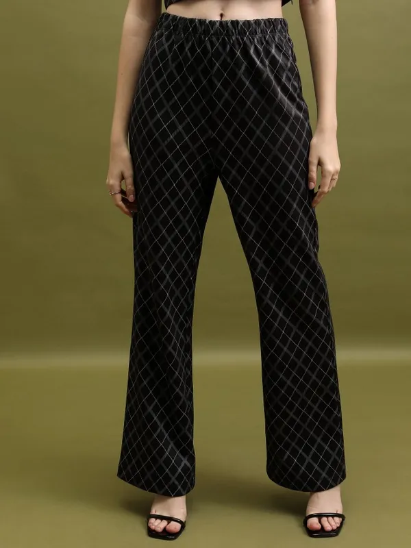 Tokyo Talkies Women Black Top With Trouser