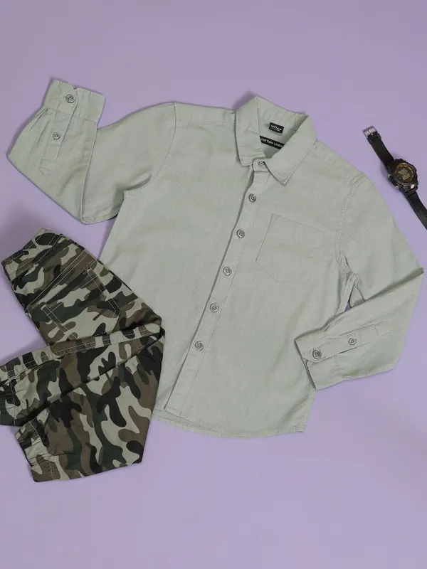 Boys Regular Fit Casual Shirt
