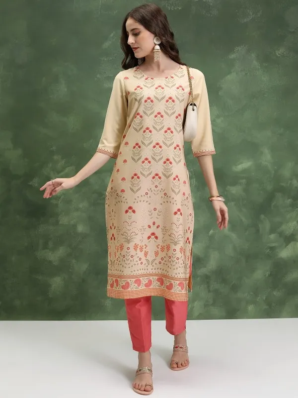 Printed Straight Kurta