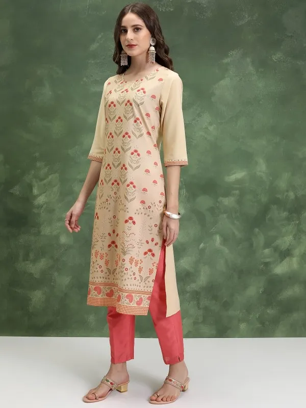 Printed Straight Kurta
