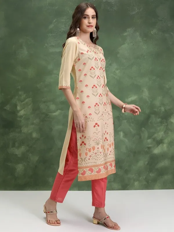 Printed Straight Kurta