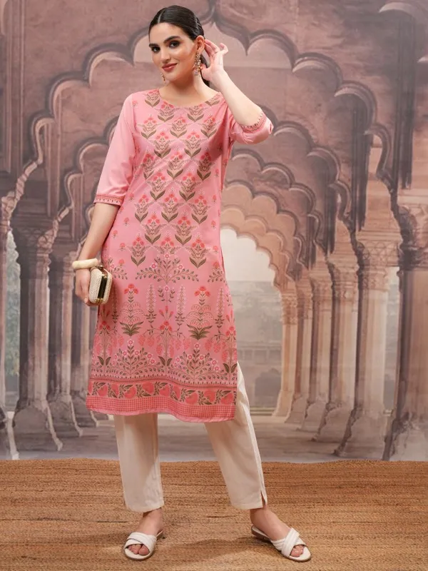 Printed Straight Kurta