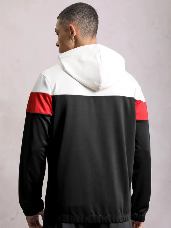  Highlander Men Black Hood Front-Open Sweatshirts