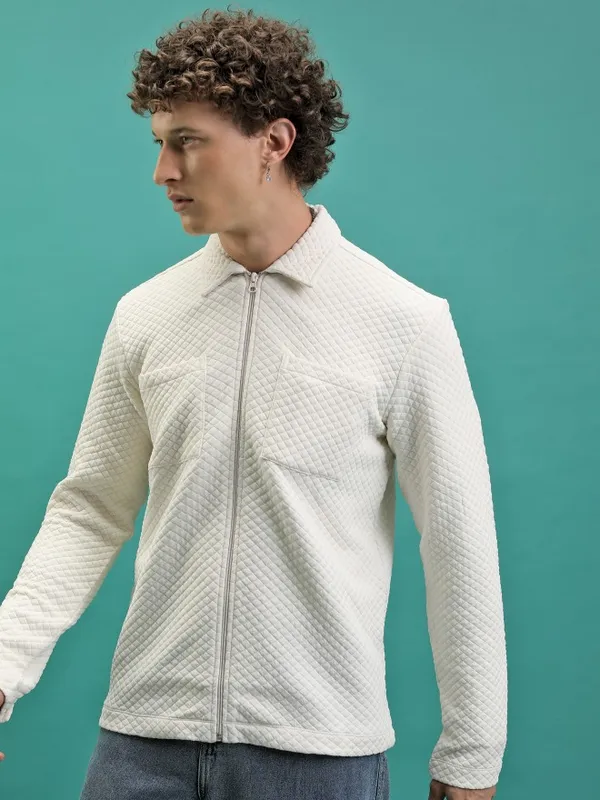 Men Solid Sweatshirt