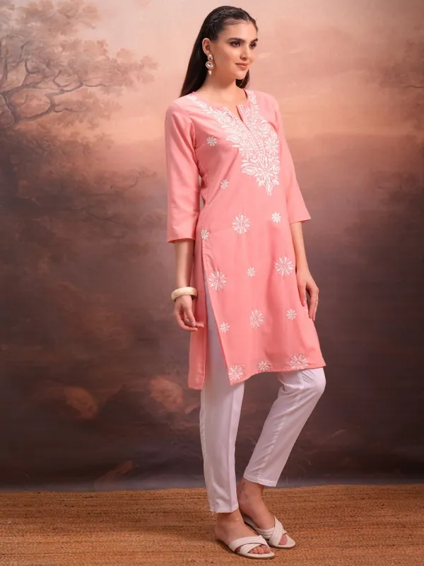Embroidered Straight Kurta