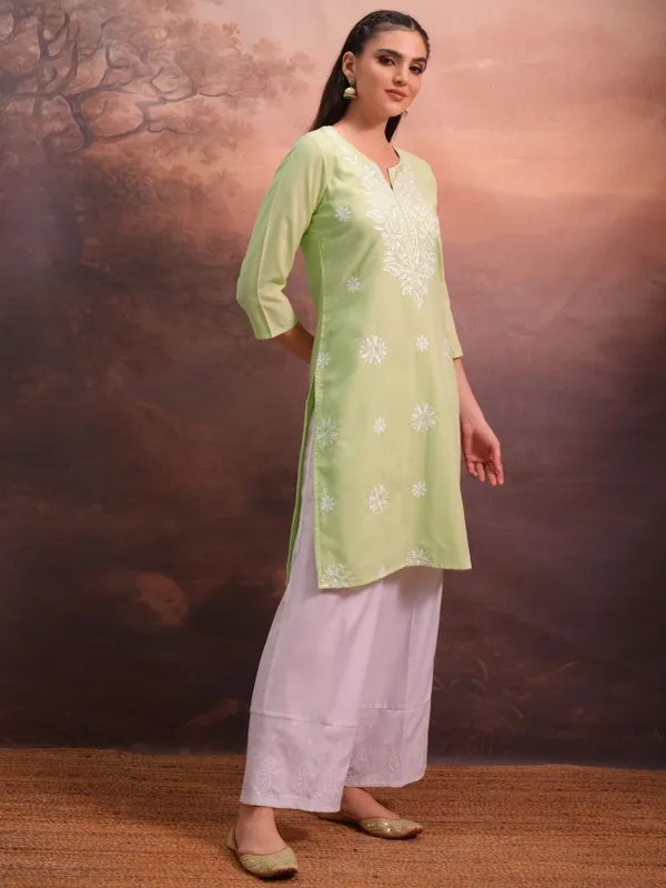 Embroidered Straight Kurta