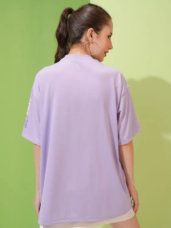 Printed Oversized Fit T-Shirt