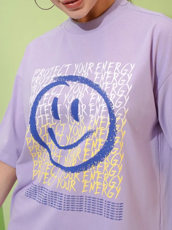 Printed Oversized Fit T-Shirt