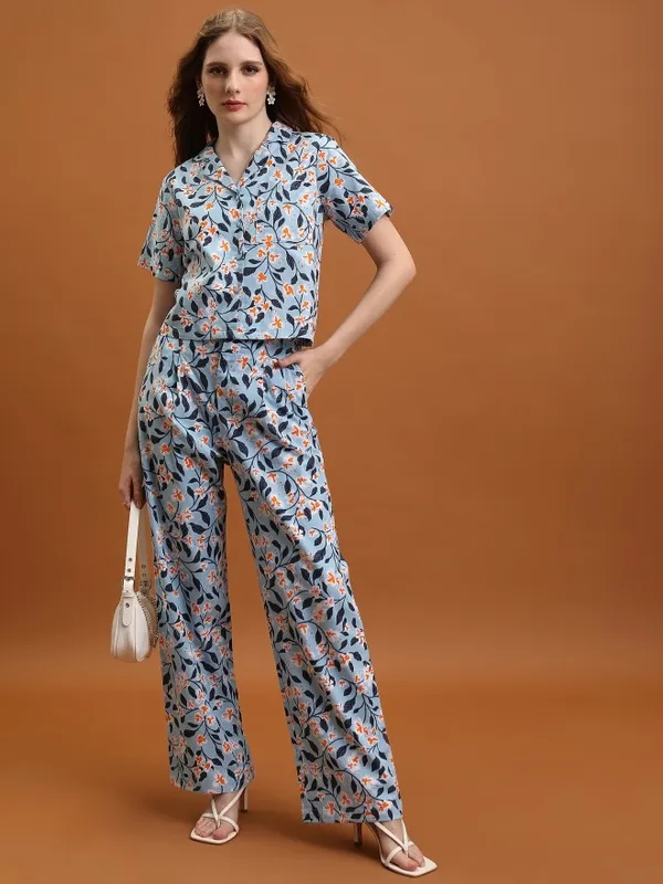 Printed Regular Fit Casual Trouser
