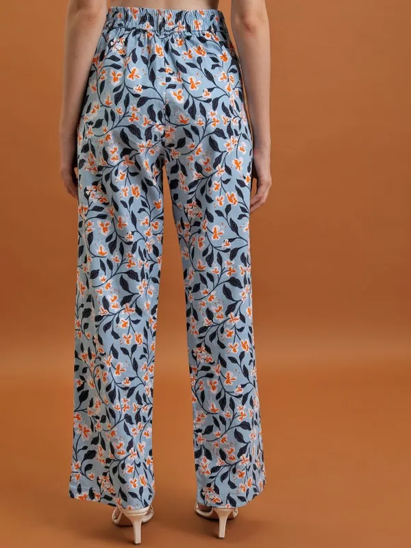 Printed Regular Fit Casual Trouser