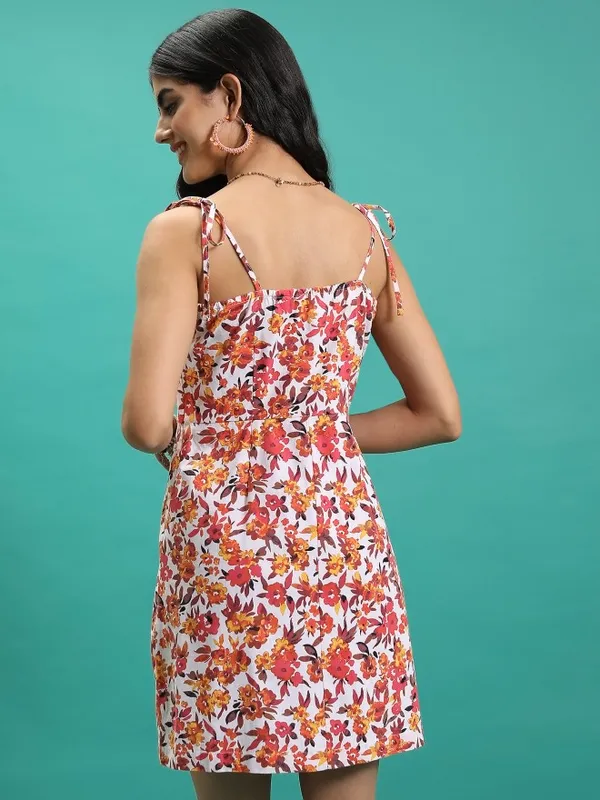  Tokyo Talkies Women White Printed Bodycon Dresses