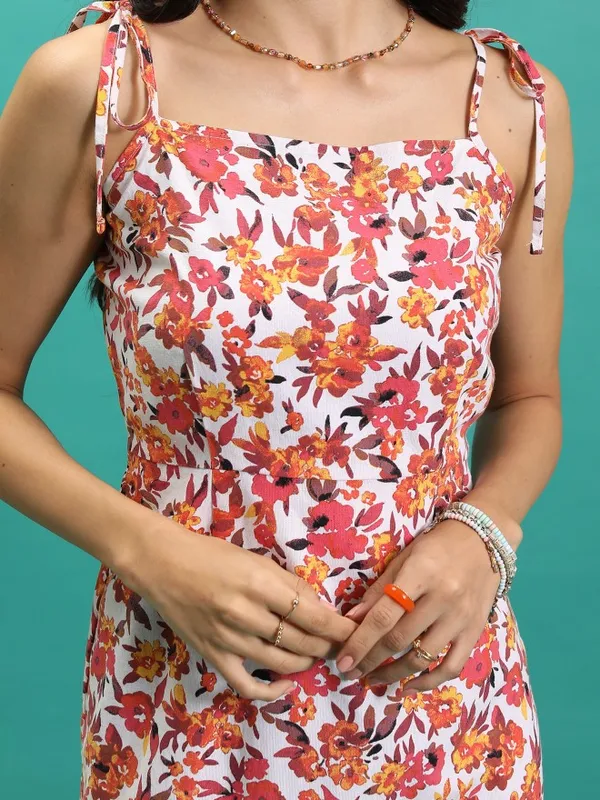  Tokyo Talkies Women White Printed Bodycon Dresses