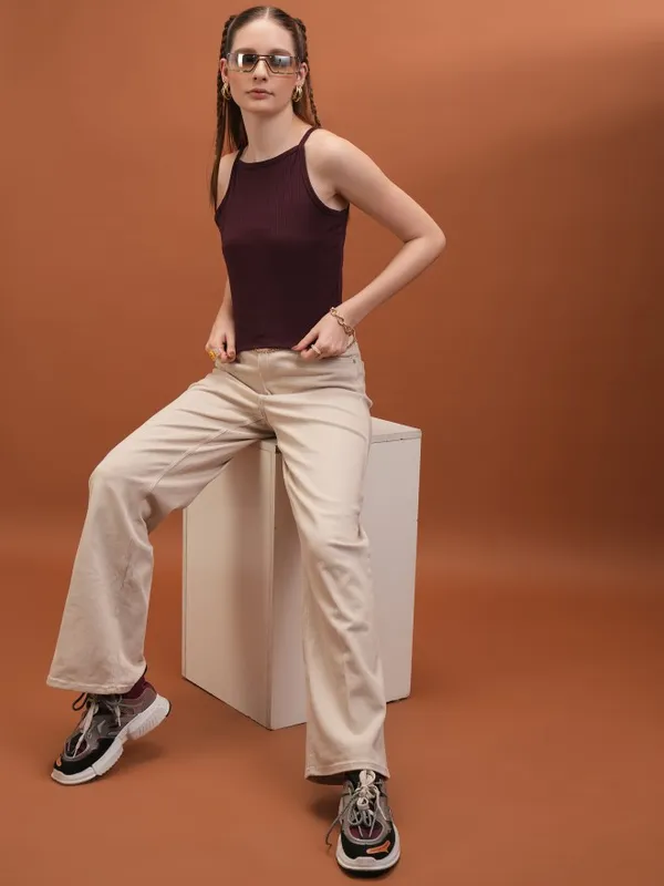 Solid Fitted Top