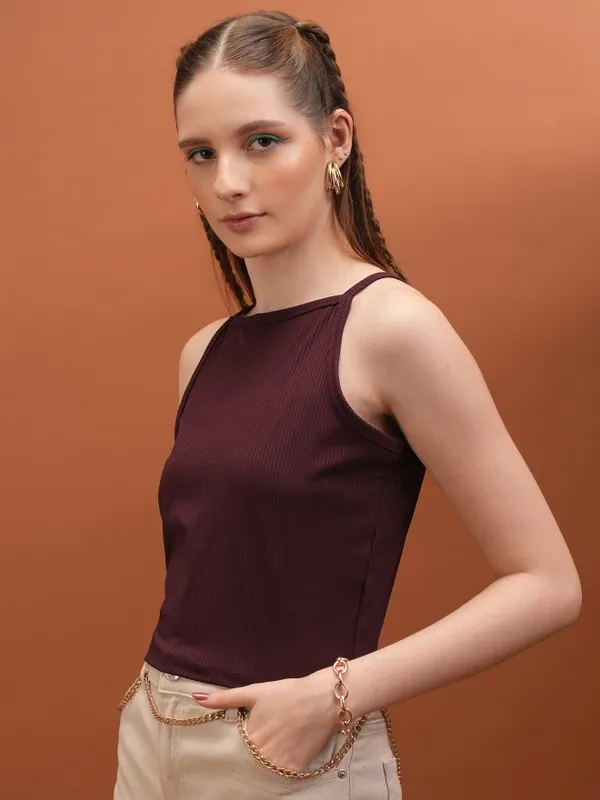 Solid Fitted Top