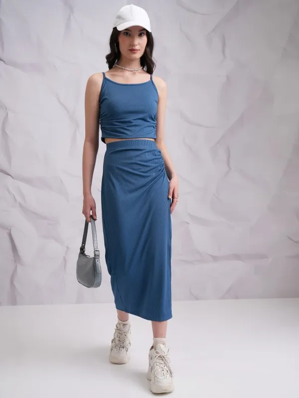  Tokyo Talkies Women Blue Co-Ords