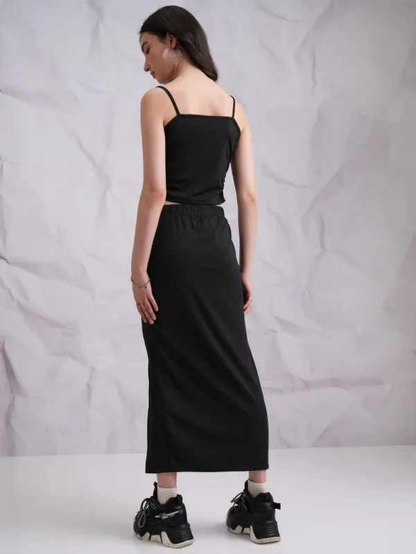  Tokyo Talkies Women Black Co-Ords