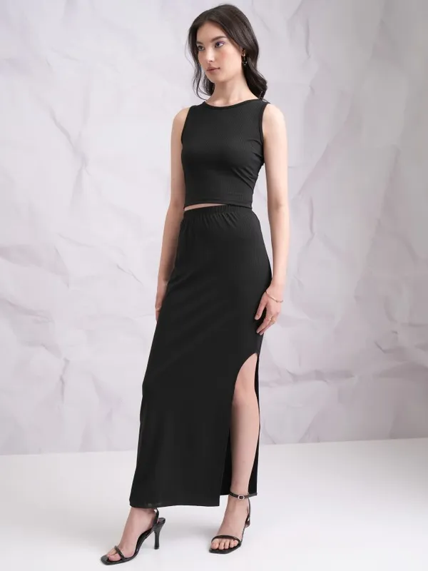  Tokyo Talkies Women Black Co-Ords