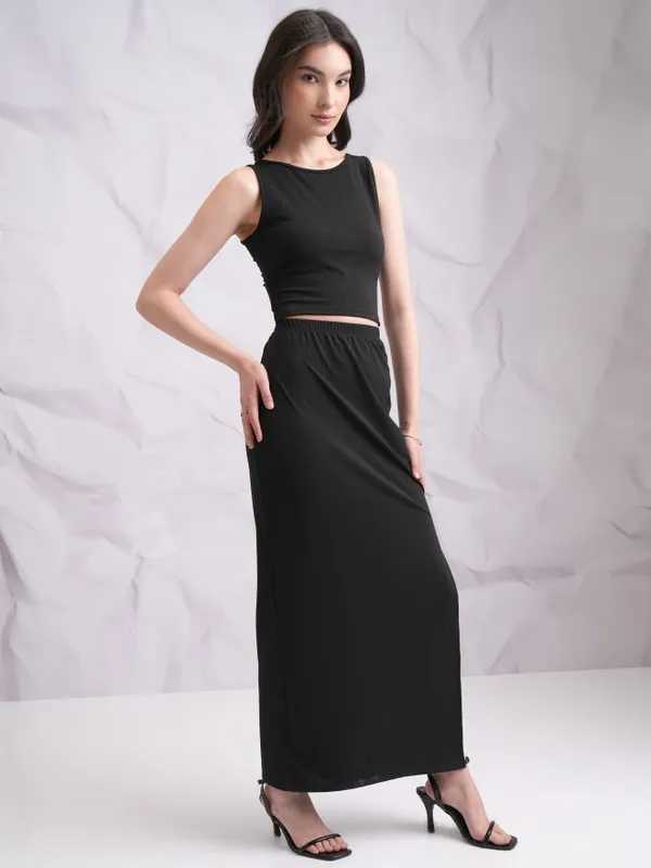  Tokyo Talkies Women Black Co-Ords