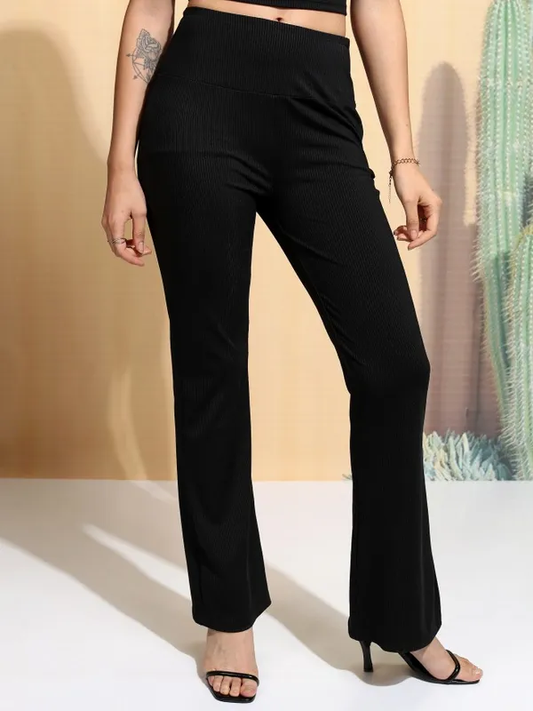 Tokyo Talkies Women Black Top With Trouser