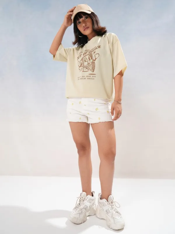 Printed Oversized Fit T-Shirt