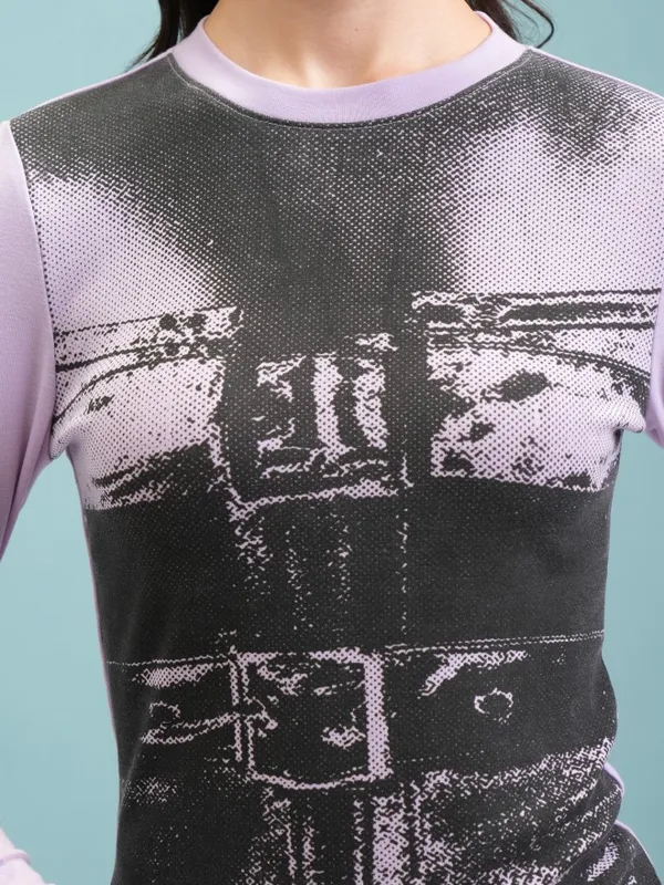 Printed Fitted Top