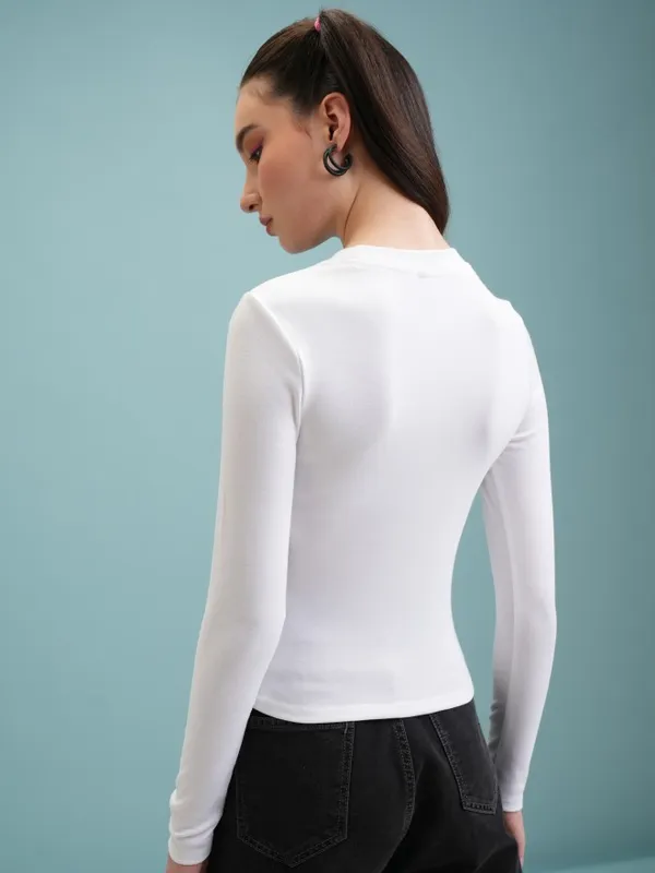 Printed Fitted Top