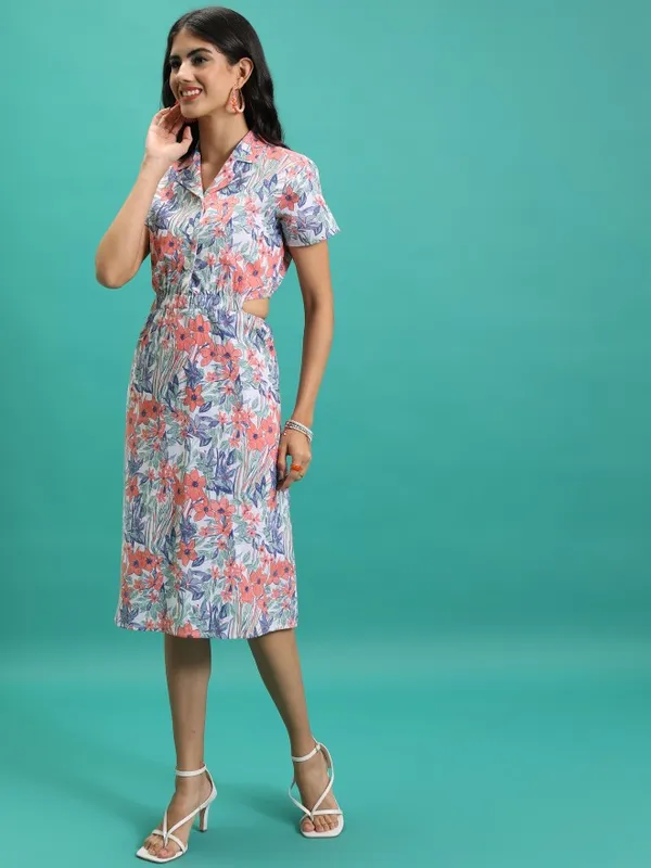 Printed Shirt Dress