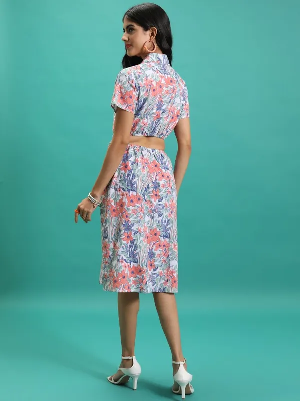 Printed Shirt Dress