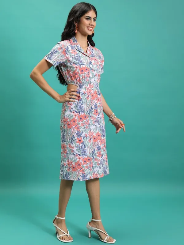 Printed Shirt Dress