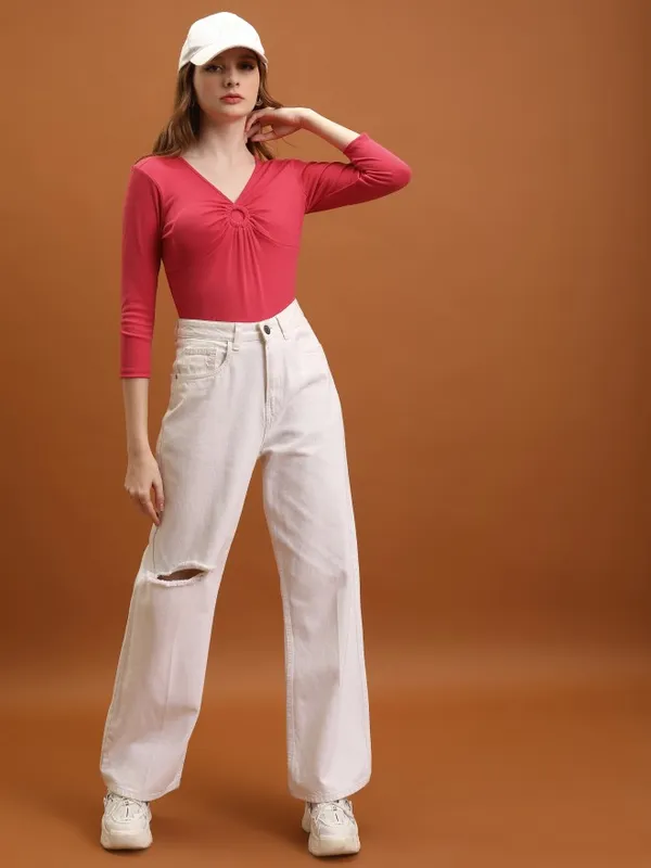 Solid Fitted Top