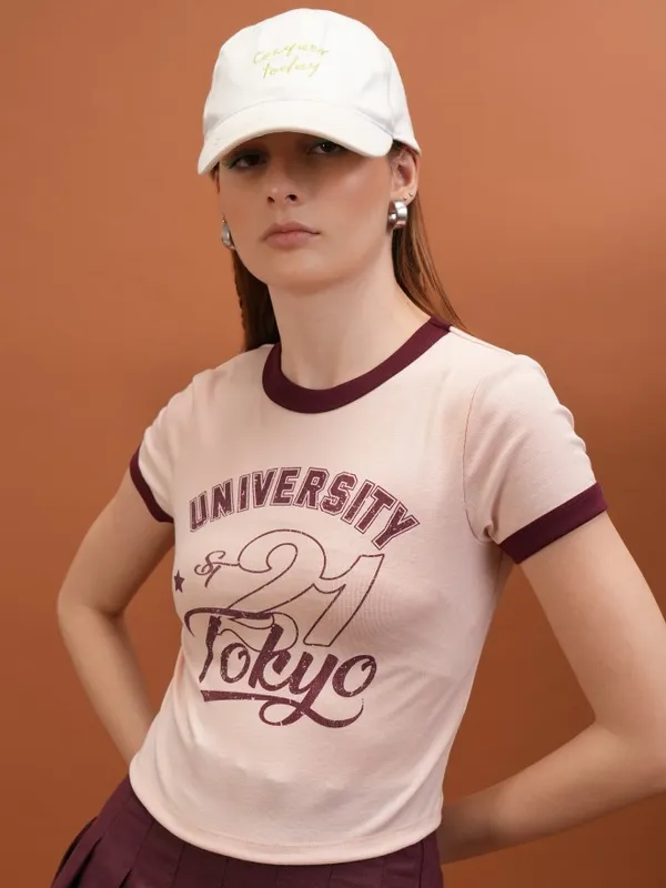 Printed Fitted Top