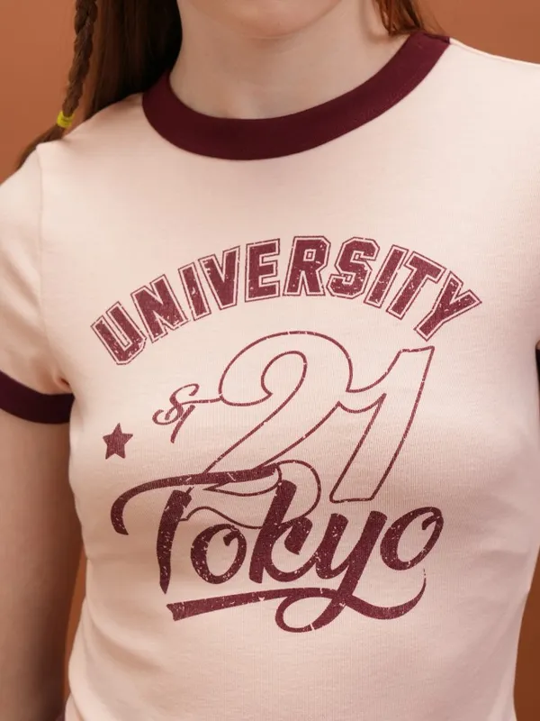 Printed Fitted Top