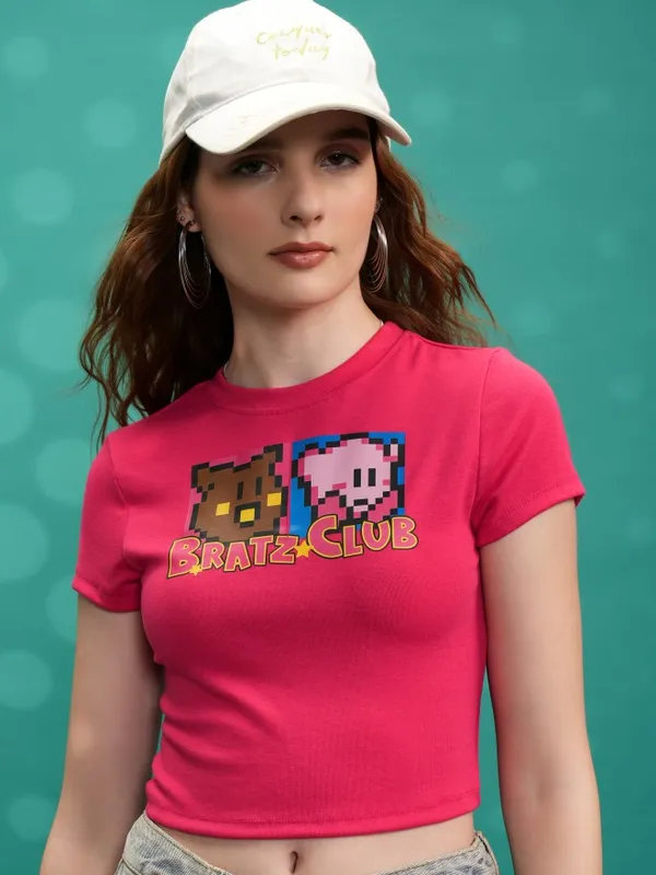 Tokyo Talkies Women Pink Printed Regular Top