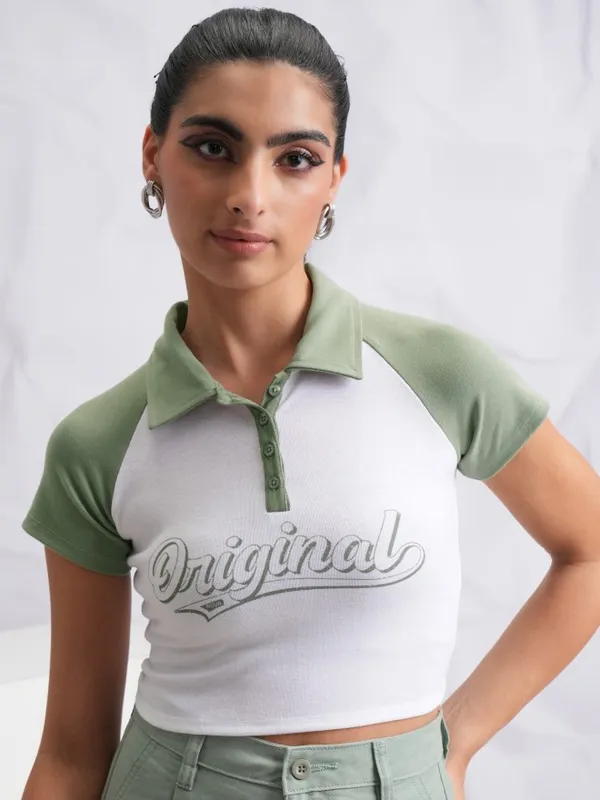 Printed Fitted Top