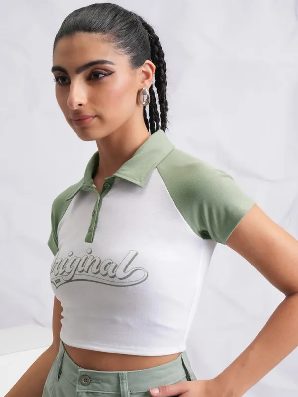 Printed Fitted Top