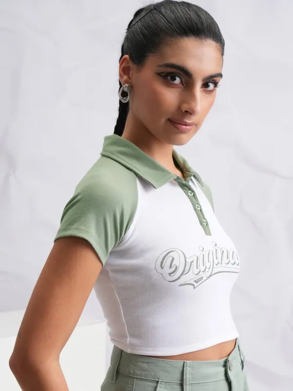 Printed Fitted Top