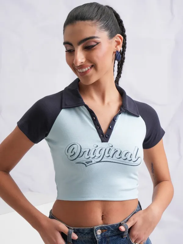 Printed Fitted Top