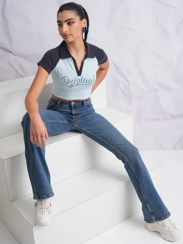 Printed Fitted Top