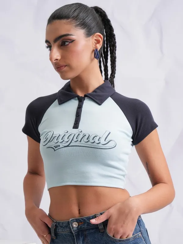 Printed Fitted Top