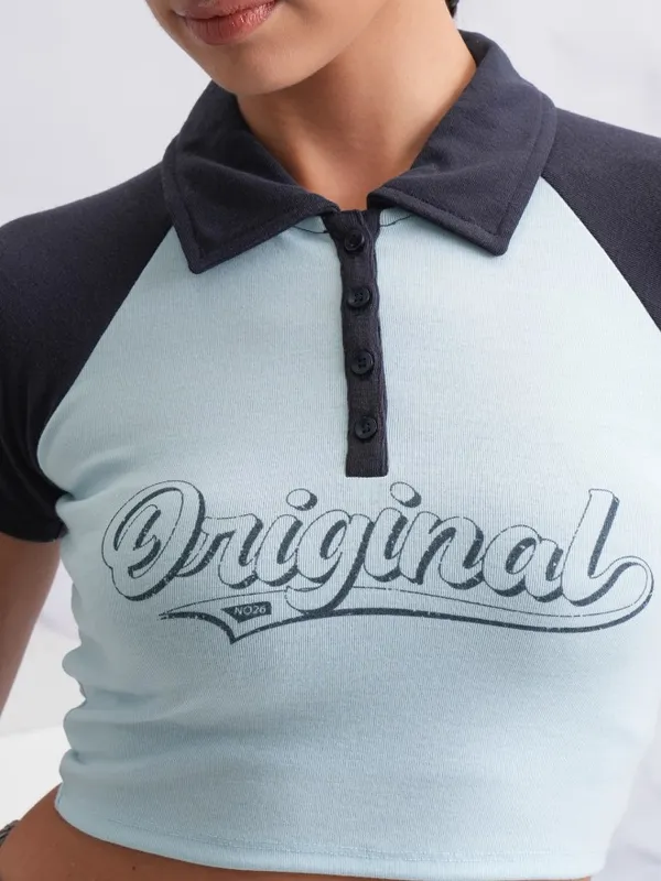 Printed Fitted Top