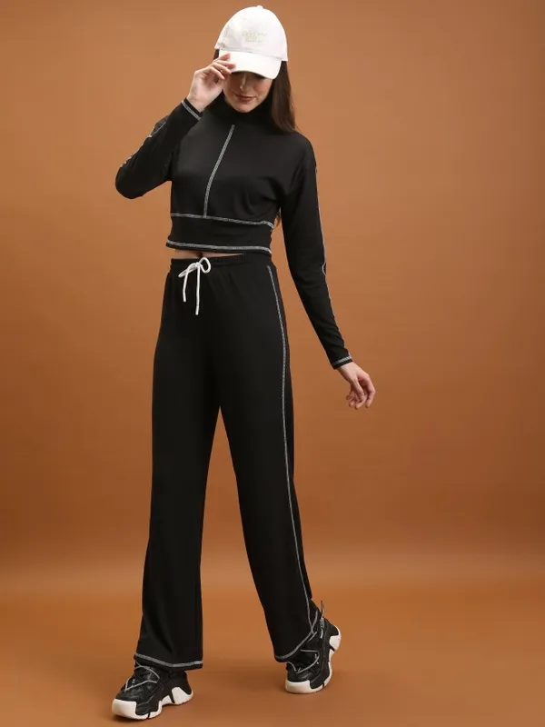 Tokyo Talkies Women Black Co-Ords