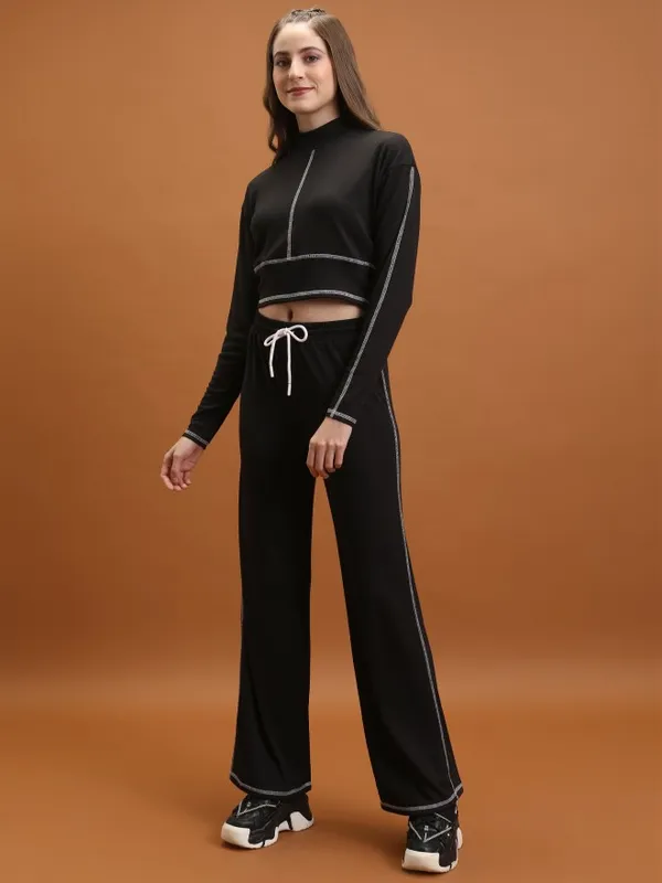  Tokyo Talkies Women Black Co-Ords