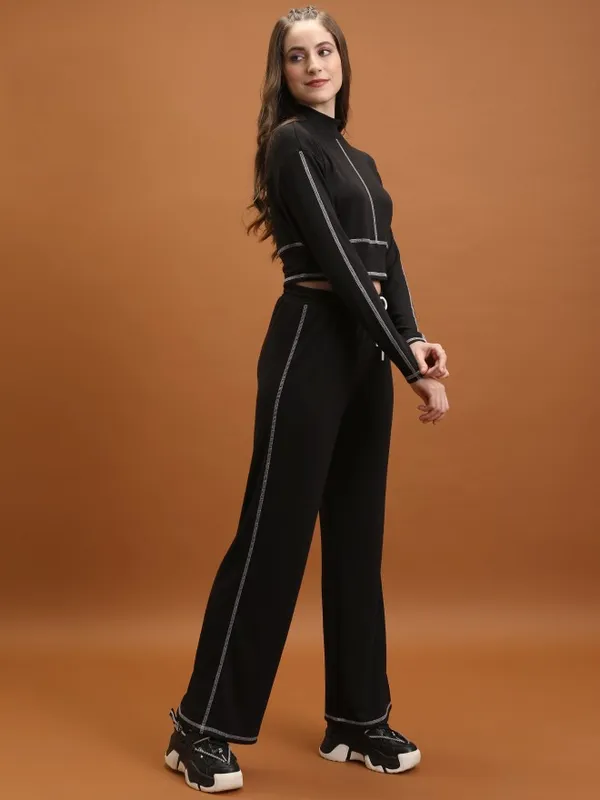  Tokyo Talkies Women Black Co-Ords