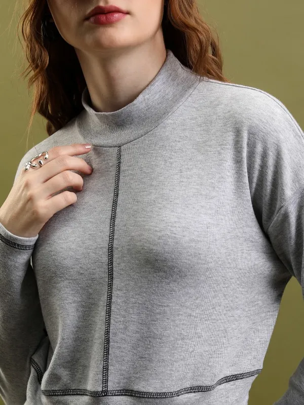  Tokyo Talkies Women Grey Co-Ords