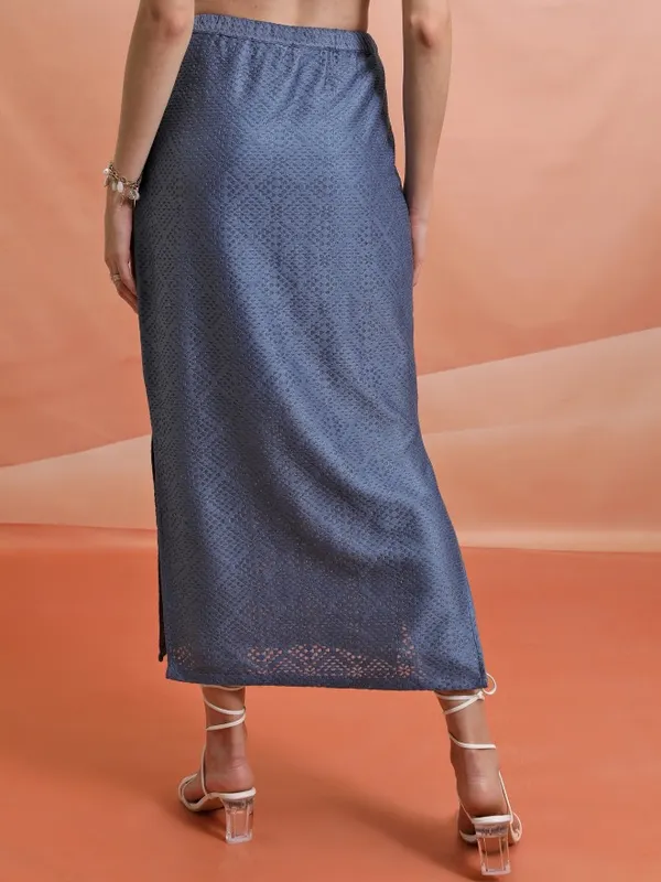  Tokyo Talkies Women Blue Maxi Skirts
